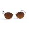 Женские сонцезащитные очки 13073 бежевые с коричневой линзой . Photo 2