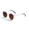 Женские сонцезащитные очки 13073 бежевые с коричневой линзой . Photo 1