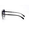Женские сонцезащитные очки 10792 чёрные с чёрной линзой 