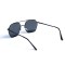 Женские сонцезащитные очки 13075 чёрные с чёрной линзой . Photo 3
