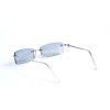 Жіночі сонцезахисні окуляри 13077 срібні з ртутною лінзою 