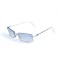 Женские сонцезащитные очки 13077 серебряные с ртутной линзой . Photo 1