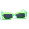 Женские сонцезащитные очки 13086 зелёные с чёрной линзой . Photo 2