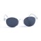 Женские сонцезащитные очки 13087 прозрачные с чёрной линзой . Photo 2