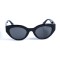Женские сонцезащитные очки 13088 чёрные с чёрной линзой . Photo 2