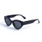 Женские сонцезащитные очки 13088 чёрные с чёрной линзой . Photo 1