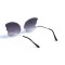 Жіночі сонцезахисні окуляри 13089 срібні з темно-синьою лінзою . Photo 3