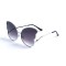 Женские сонцезащитные очки 13089 серебряные с темно-синий линзой . Photo 1