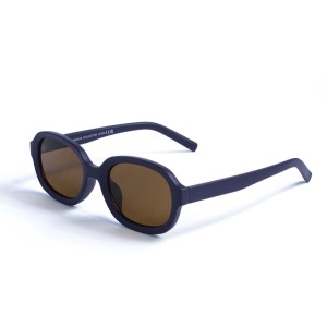 Женские сонцезащитные очки 13093 фиолетовые с коричневой линзой 
