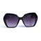 Женские сонцезащитные очки 13095 чёрные с темно-синий линзой . Photo 2