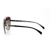Женские сонцезащитные очки 10794 чёрные с коричневой линзой 