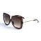 Жіночі сонцезахисні окуляри 13098 коричневі з коричневою лінзою . Photo 1