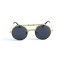 Женские сонцезащитные очки 13101 золотые с чёрной линзой . Photo 2