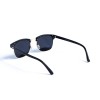 Жіночі сонцезахисні окуляри 13102 чорні з синьою лінзою 