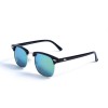 Жіночі сонцезахисні окуляри 13102 чорні з синьою лінзою 
