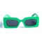 Женские сонцезащитные очки 13103 зелёные с чёрной линзой . Photo 2