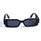 Женские сонцезащитные очки 13105 чёрные с чёрной линзой . Photo 2