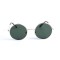 Женские сонцезащитные очки 13107 золотые с зеленой линзой . Photo 2