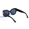Жіночі сонцезахисні окуляри 13108 чорні з чорною лінзою 