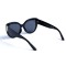Женские сонцезащитные очки 13108 чёрные с чёрной линзой . Photo 3