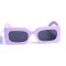 Женские сонцезащитные очки 13111 фиолетовые с чёрной линзой . Photo 2