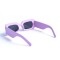 Женские сонцезащитные очки 13111 фиолетовые с чёрной линзой . Photo 3