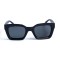 Женские сонцезащитные очки 13112 чёрные с чёрной линзой . Photo 2