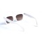 Женские сонцезащитные очки 13113 белые с коричневой линзой . Photo 3