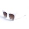 Женские сонцезащитные очки 13113 белые с коричневой линзой . Photo 1
