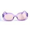 Женские сонцезащитные очки 13114 фиолетовые с жёлтой линзой 