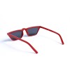 Жіночі сонцезахисні окуляри 13116 червоні з чорною лінзою 