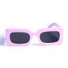 Женские сонцезащитные очки 13119 розовые с чёрной линзой 