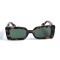 Женские сонцезащитные очки 13120 леопардовые с зелёной линзой . Photo 2