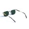 Женские сонцезащитные очки 13121 серебряные с зелёной линзой . Photo 3