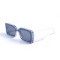Жіночі сонцезахисні окуляри 13125 прозорі з сірою лінзою . Photo 1