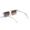 Женские сонцезащитные очки 13128 бежевые с коричневой линзой . Photo 3