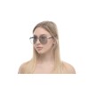 Женские сонцезащитные очки 10797 металлик с серой линзой 