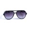 Женские сонцезащитные очки 13130 чёрные с чёрной линзой . Photo 2