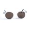 Жіночі сонцезахисні окуляри 13131 прозорі з коричневою лінзою . Photo 2
