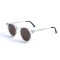 Женские сонцезащитные очки 13131 прозрачные с коричневой линзой . Photo 1