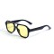 Женские сонцезащитные очки 13141 чёрные с жёлтой линзой . Photo 1