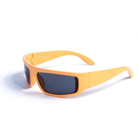 Жіночі сонцезахисні окуляри 13143 оранжеві з чорною лінзою 