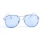 Женские сонцезащитные очки 13145 серебряные с синей линзой . Photo 2