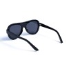 Жіночі сонцезахисні окуляри 13151 чорні з чорною лінзою 