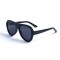 Женские сонцезащитные очки 13151 чёрные с чёрной линзой . Photo 1