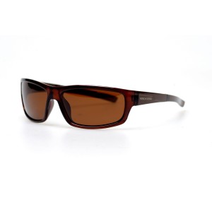 Чоловічі сонцезахисні окуляри 10879 коричневі з коричневою лінзою 