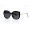 Женские сонцезащитные очки 10799 чёрные с чёрной линзой . Photo 1