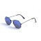 Женские сонцезащитные очки 13153 чёрные с синей линзой . Photo 1