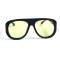 Женские сонцезащитные очки 13155 чёрные с жёлтой линзой . Photo 2