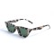 Женские сонцезащитные очки 13158 леопардовые с зелёной линзой . Photo 1